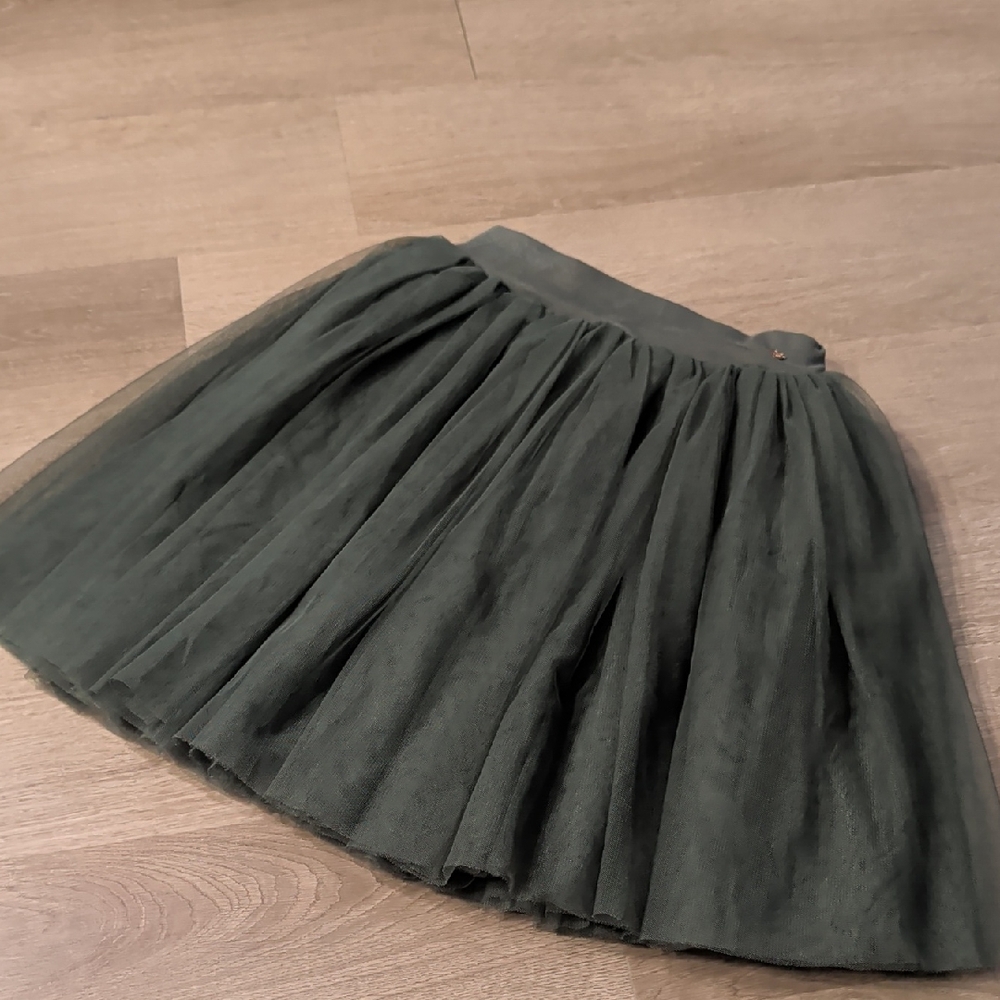 Elegant Green Tulle Skirt